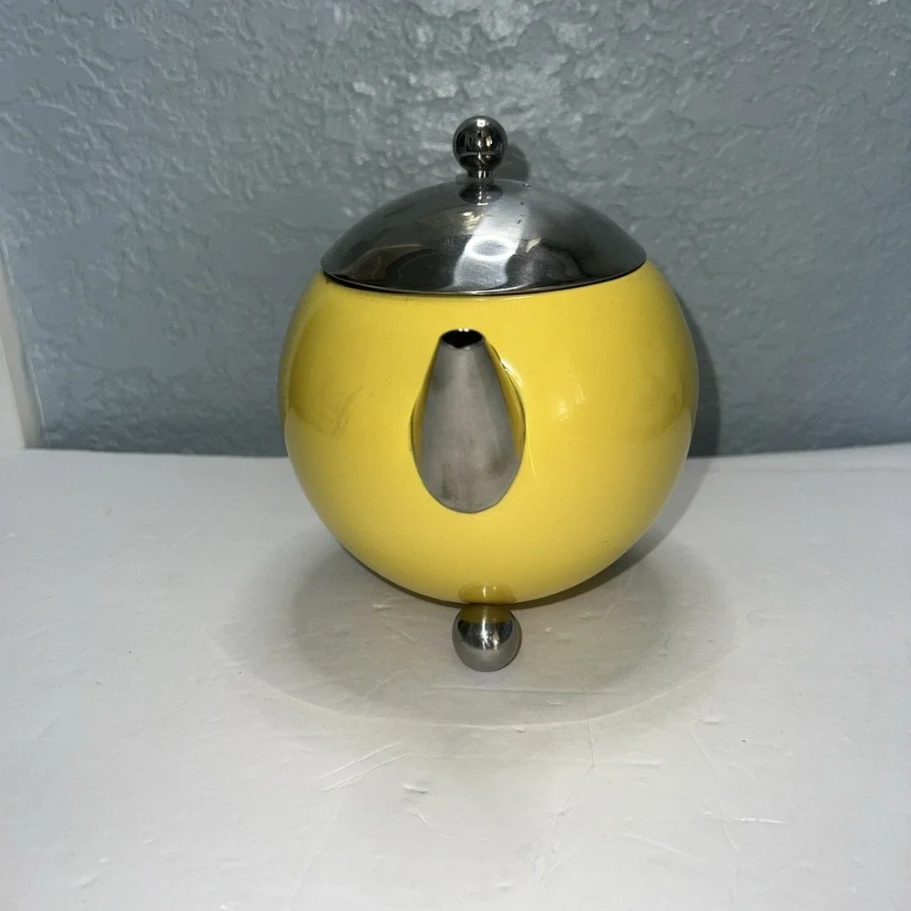 The Original Painted Ladies Teapot Yellow (No strainer) G & H Tea Services 1978